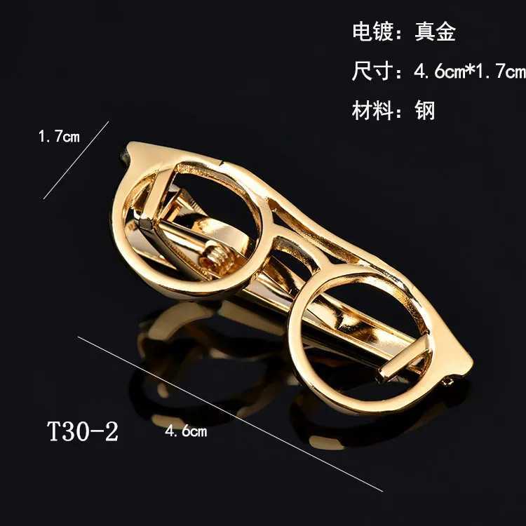 Personalized mens tie clip collar strip mens business wedding party formal tie strip pin mens necklace clip gold wholesale W240914