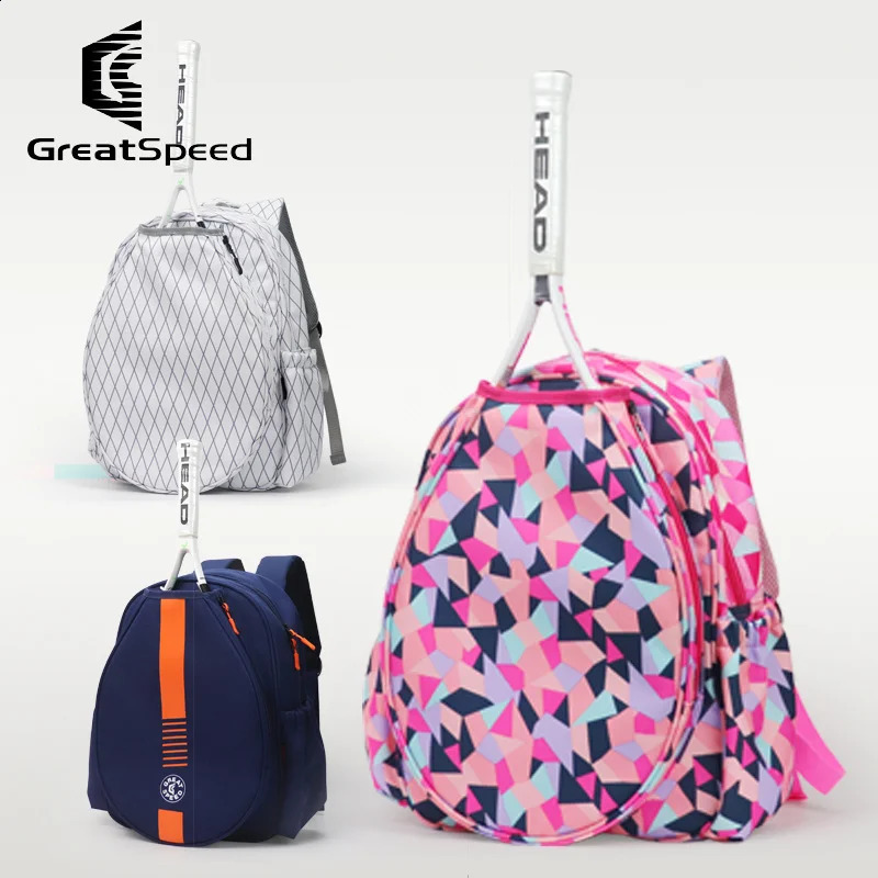 High speed youth tennis bags badminton backpacks shoulder childrens racket and handbags in 240911