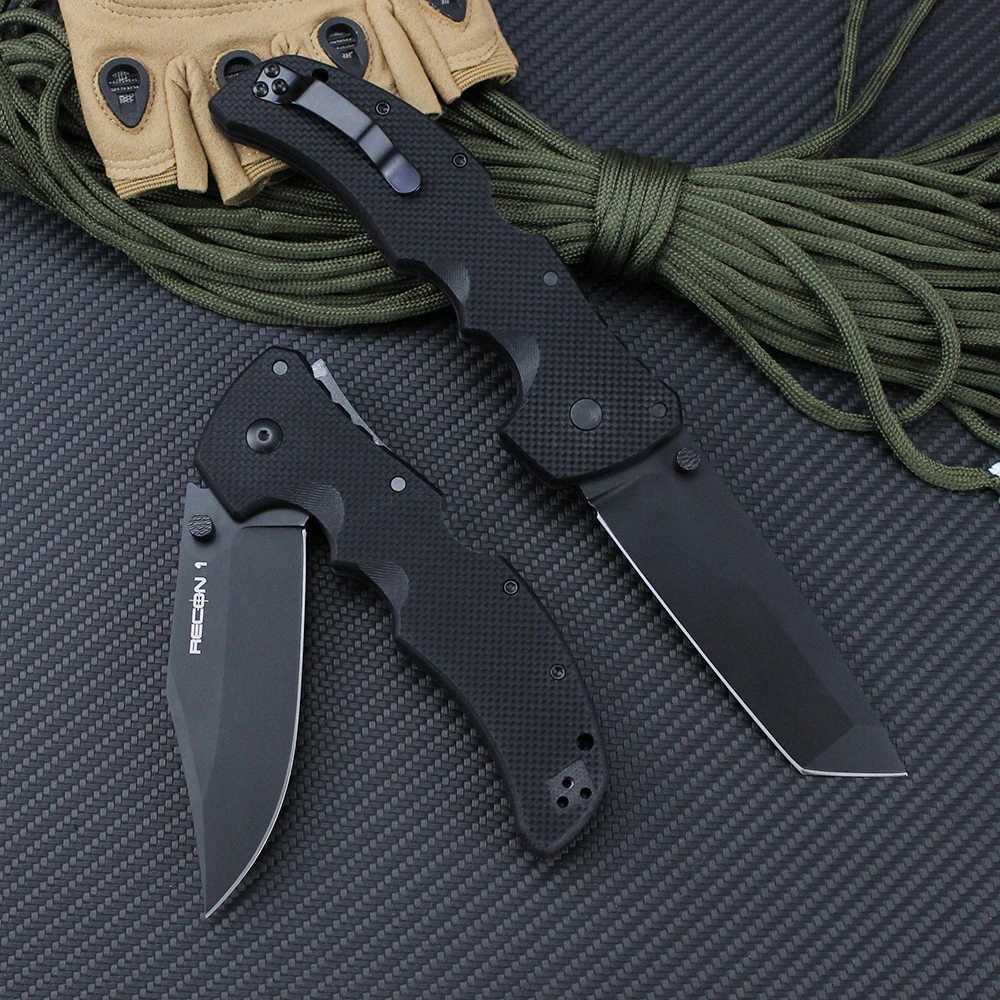 Cold New Outdoor Folding Knife 2024 RECON 1 S35VN Steel Blade Military Tactical Survival Quick Hunting Large Knives EDC Tools Y240914