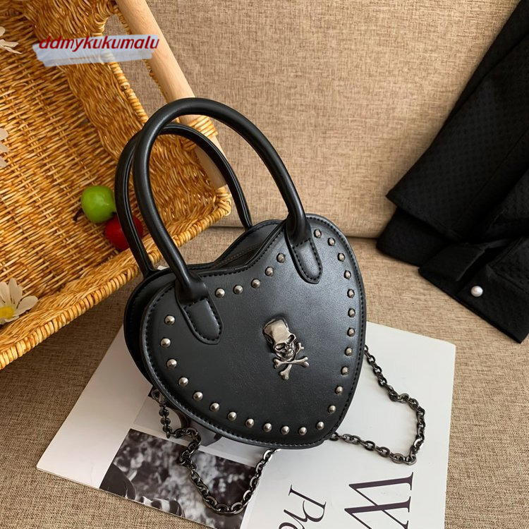Sweet Cool 2023 New Fashion Love Handheld Chain Women's Gothic BagS Bag H7.22#28 kukumalu