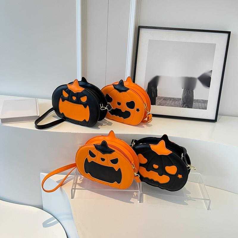 CMM Pumpkin Bag for Women Halloween Fun and Bizarre Western Crossbody Bag Unique Design for Women