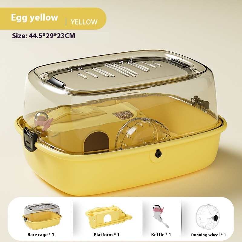 Pet Supplies Pet hamster nest acrylic skylight open hamster box complete set of small animal activity climbing toy hamster cage accessories