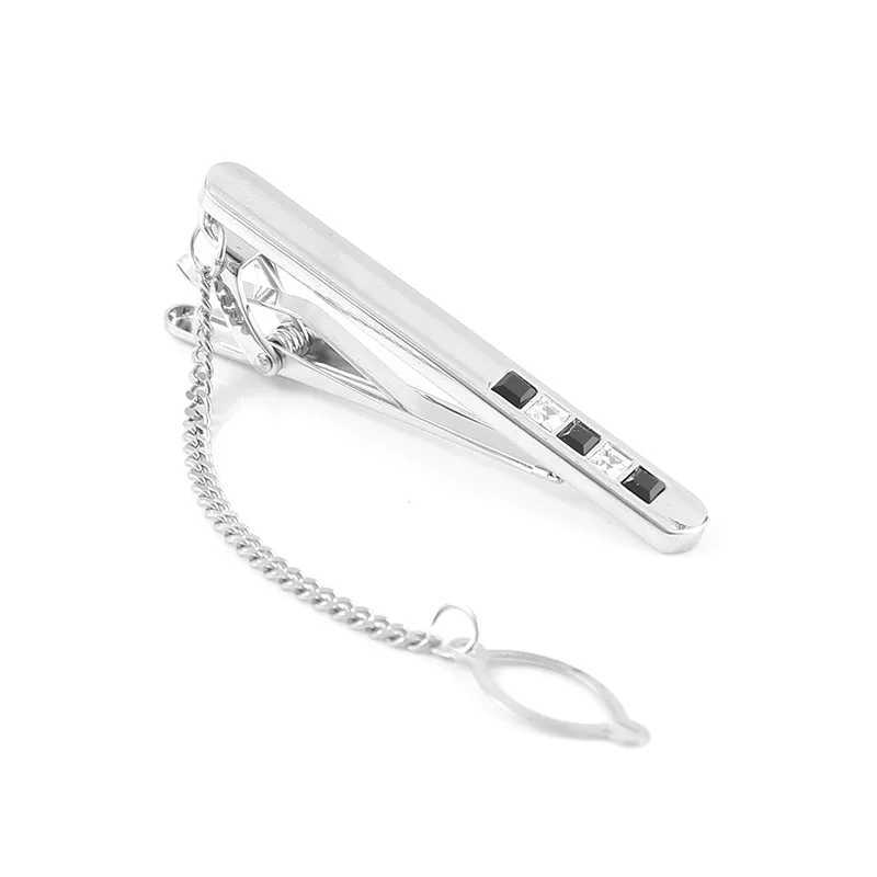 High end fashion trend crystal lamp luxury mens tie clip W240914