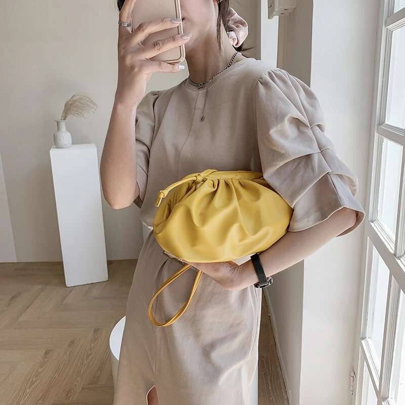 Soft Interior Compartment Crossbody Tape Pleated 2024 High Quality Bags For Women Fashion Solid Nylon Women's Handbags 497