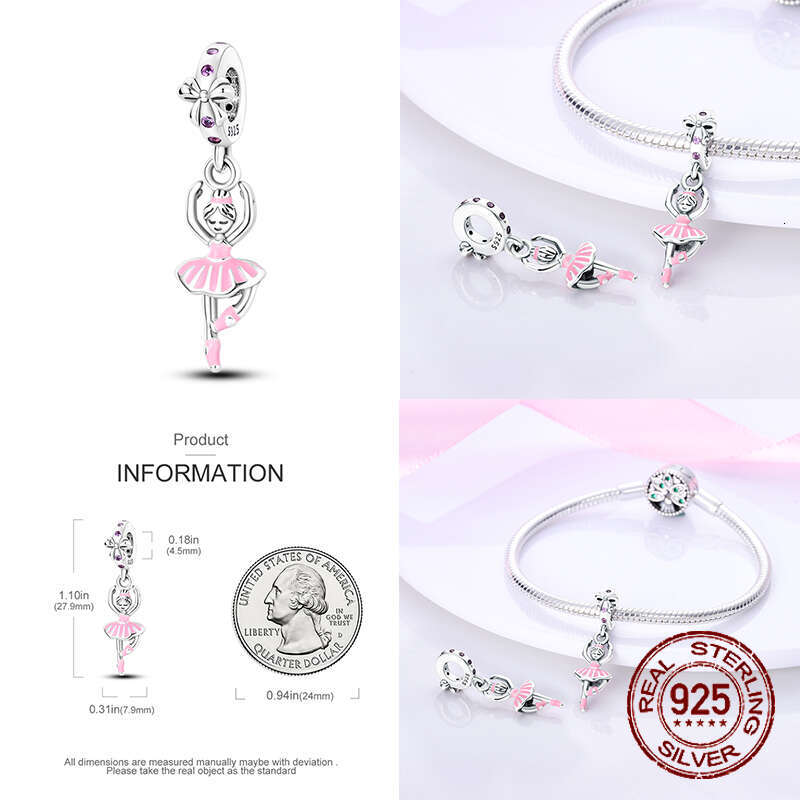 925 Sterling Silver boys and girls lovers pendant charms fit original bracelet charm beads necklace Diy female jewelry
