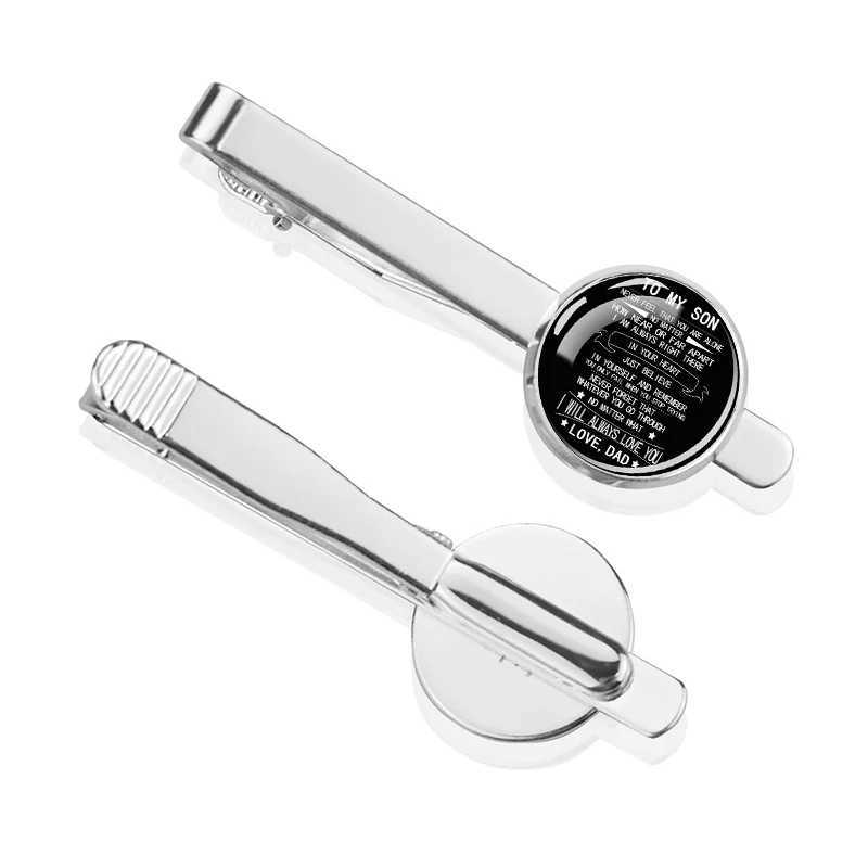 Tie clip mens formal suit tie fixing clip is simple and elegant suitable for parties dinners family banquets father son gifts W240914