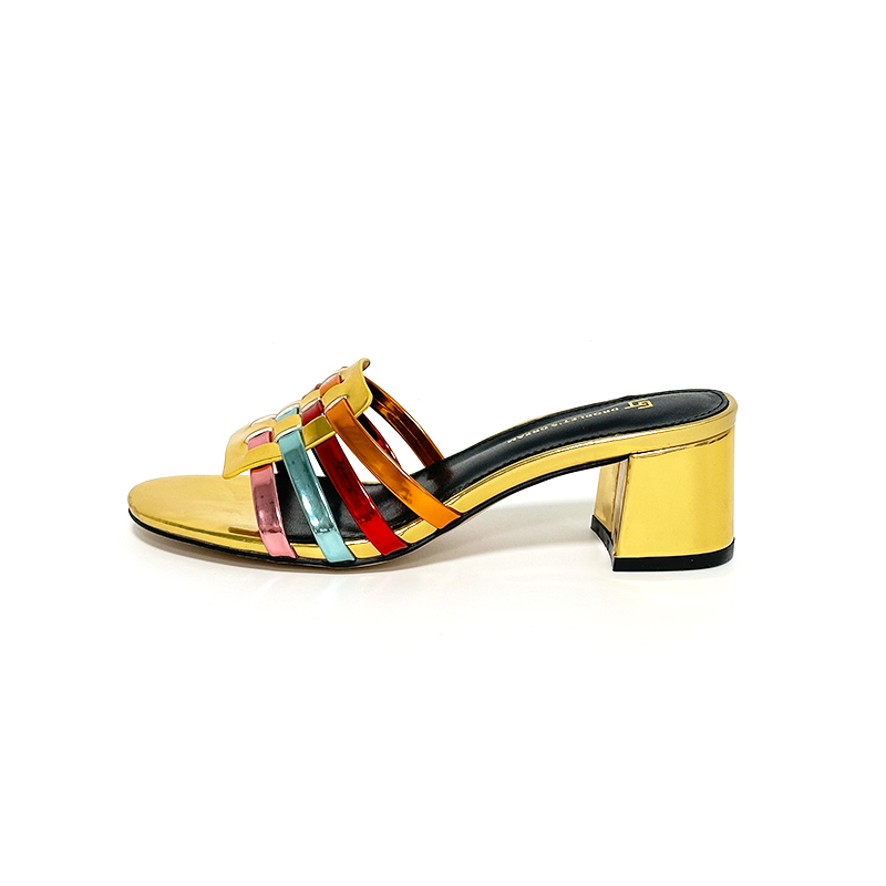 designer slippers heels for women sexy sandals indoor outdoor slides Genuine Leather shoes with box size 35-44