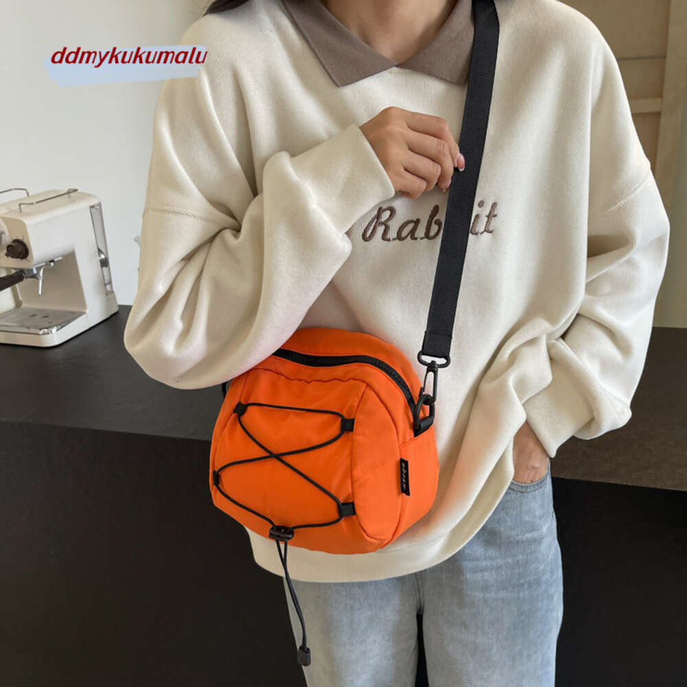 Korean style design women's casual crossbody new 2024 summer simple large capacity contrasting single shoulder bag H724#17 kukumalu