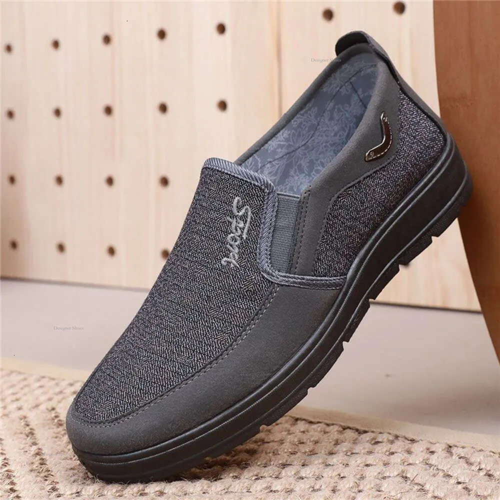 Cloth Men, Beijing Soft Sole Casual For Middle And Old Age Canvas Work Driving Shoes, Dad Shoes