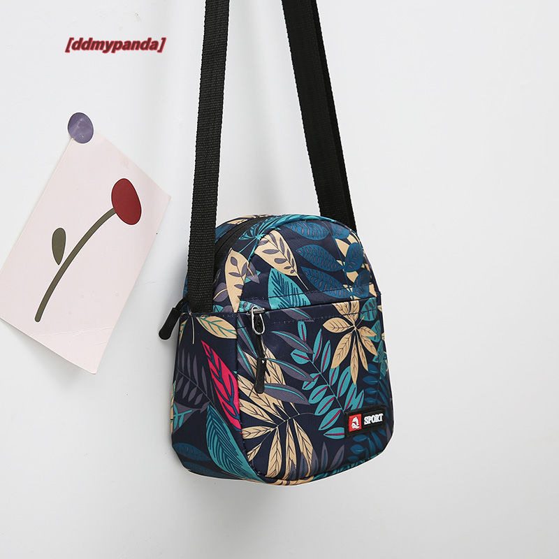One shoulder versatile mini casual Oxford women's mobile wallet, printed nylon cloth bag, crossbody bag #5 ddmypanda