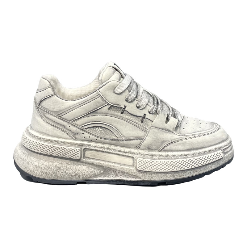 Ddmybear Men's Autumn Fashion Brand Sports Leisure Fashionable Versatile White Shoes, Height Increasing Comfortable Shoes For Men Chinese Brand S