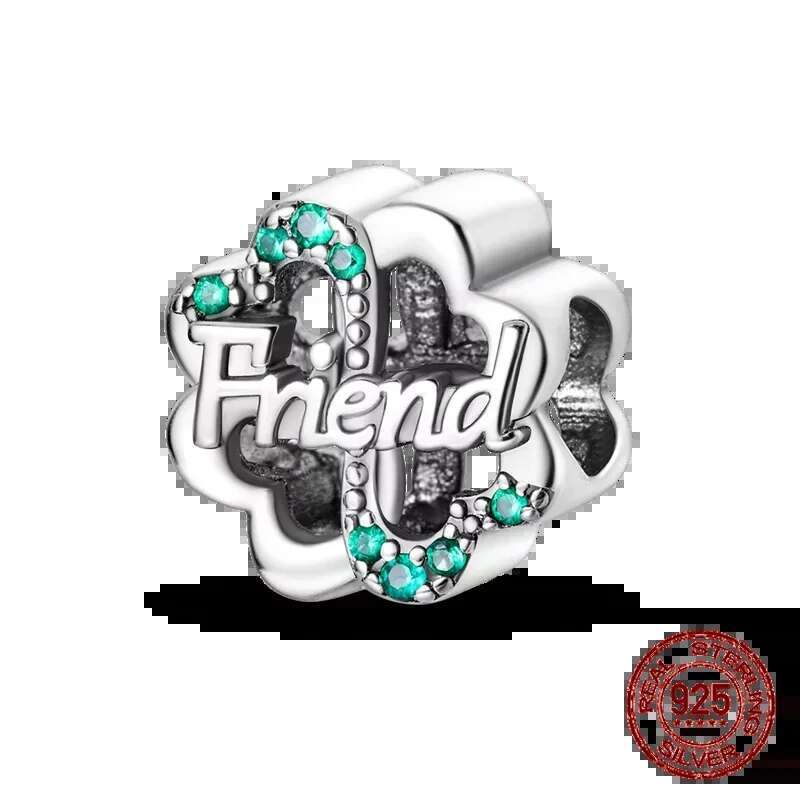 925 Sterling Silver Green Series wer Tree Apple Pendant DIY Fine Beads Fit Original Charms Bracelet Women Jewelry Diy