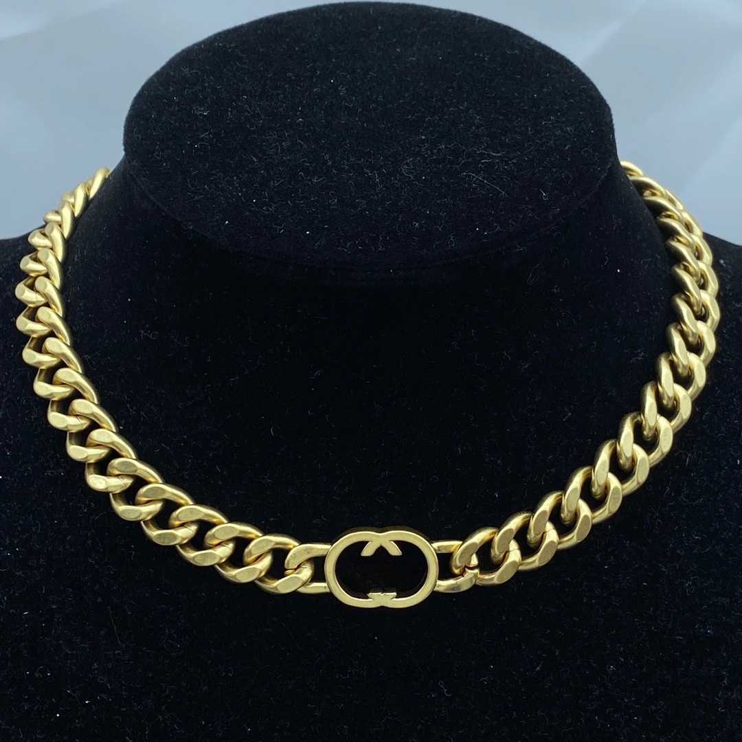 Women Designer Choker Necklace Bracelet Earrings Simple Pendant Necklace Copper Luxury Brand Sets Wholesale