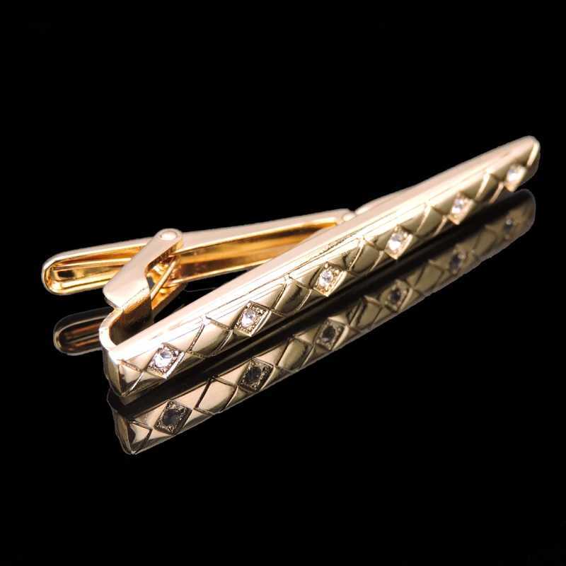 High quality crystal tie clip brand new fashionable tie clip mens wedding tie clip gift W240914