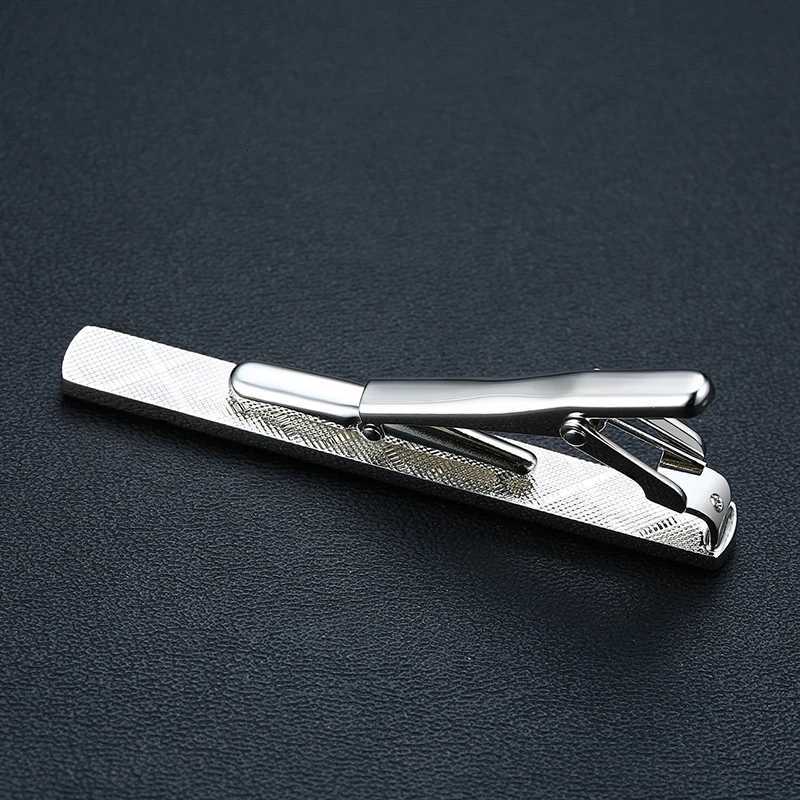 Vnox Mens Classic Tie Clip Black and Gold Gift for Jewelry Accessories W240914