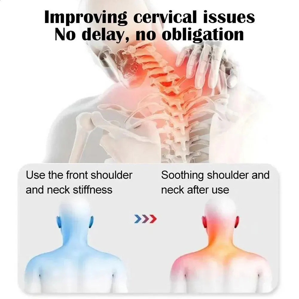 Electric massage pillow for heating and vibration neck massage to relieve muscle tension protect Cervical spine and help solve sleep problems 240914