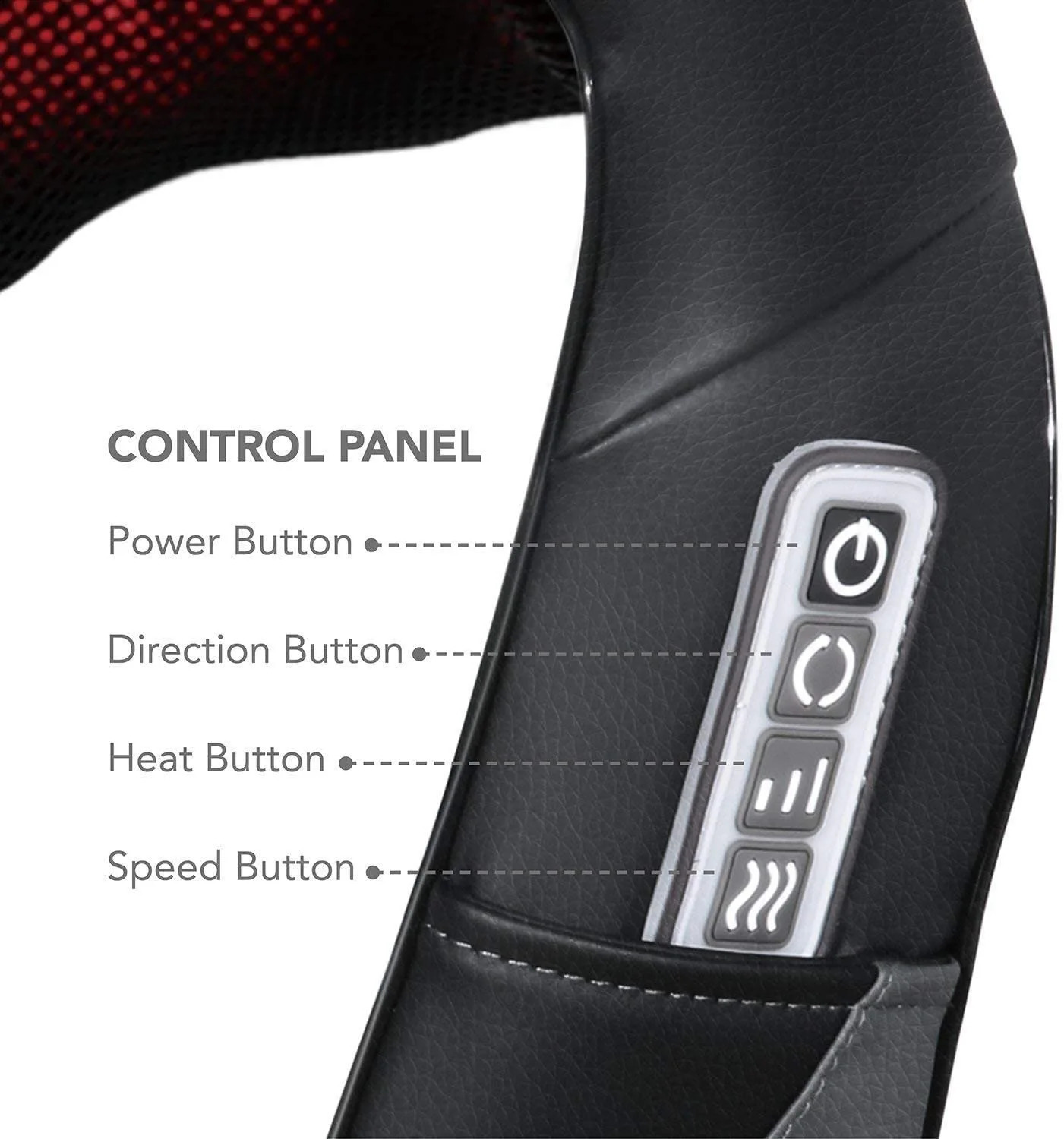 Heated neck and back massager electric deep tissue kneading and massage pillow for shoulders back and neck muscle ww 240919