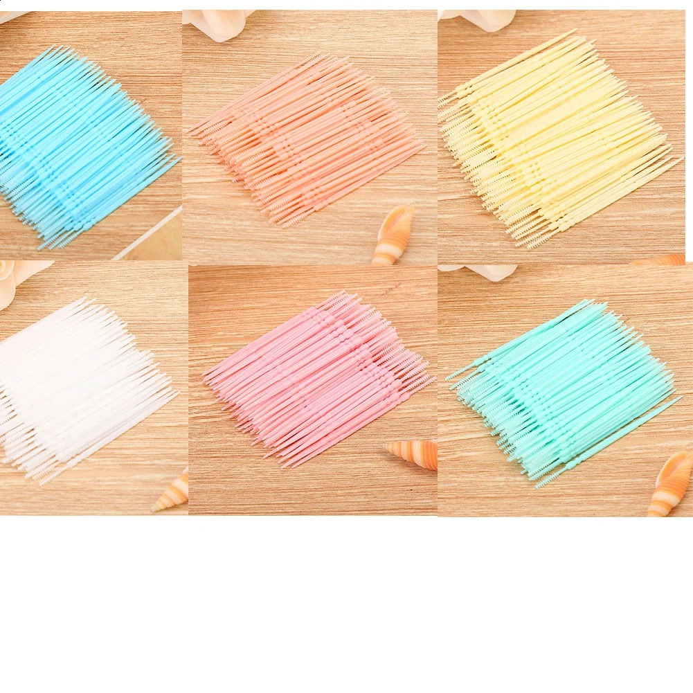 1000 Pcs Double-Head Teeth Cleaning Toothpick Oral Care Floss Pick Clean Interdental Residue While Protect Gums Prevent Bacteria 240905