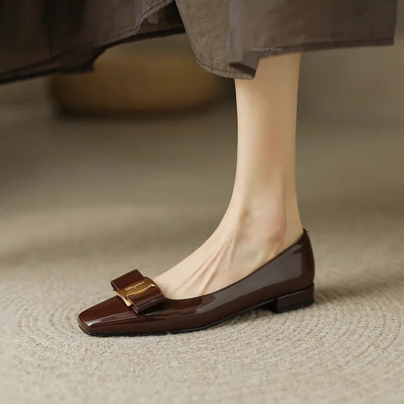 Shoes New Women's Design Gentle Fashionable Versatile Vintage Style Flat Bottom Comfortable Minimalist Style Vintage Styletriple Black Free Shipp