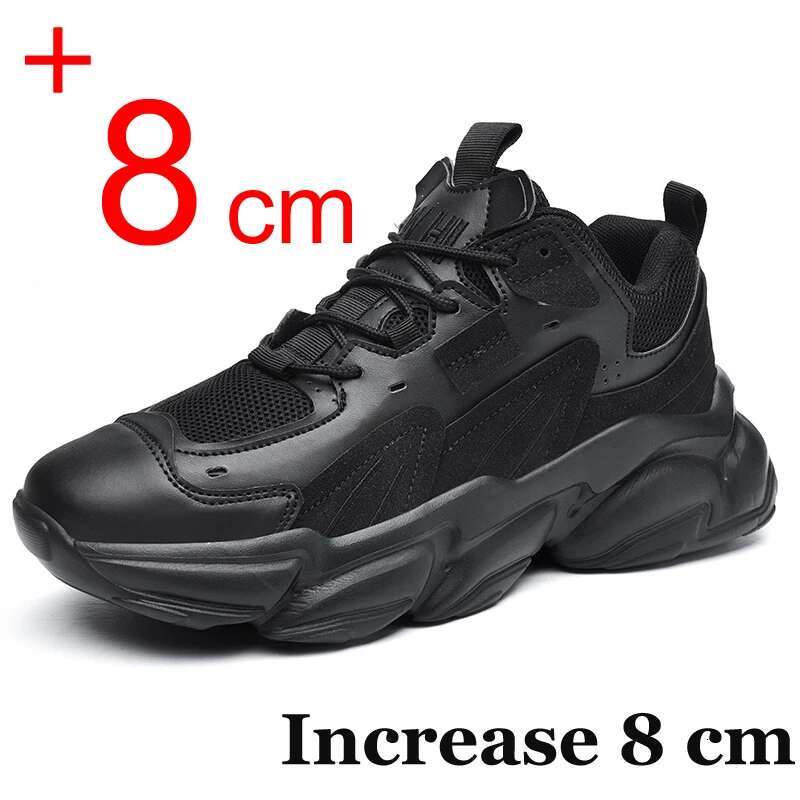 Elevator Sneakers Hidden Heels Plus Size 45 46 Heightening Shoes For Men Fashion Breathable 8cm 6cm Sports Taller Shoe