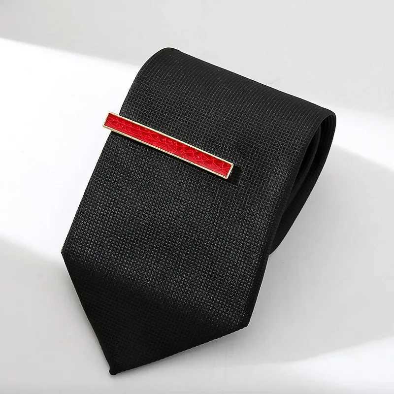 New multi-color mens tie clip fashion personality trend rendering red green black collar length 5.5cm mens wedding accessories W240914