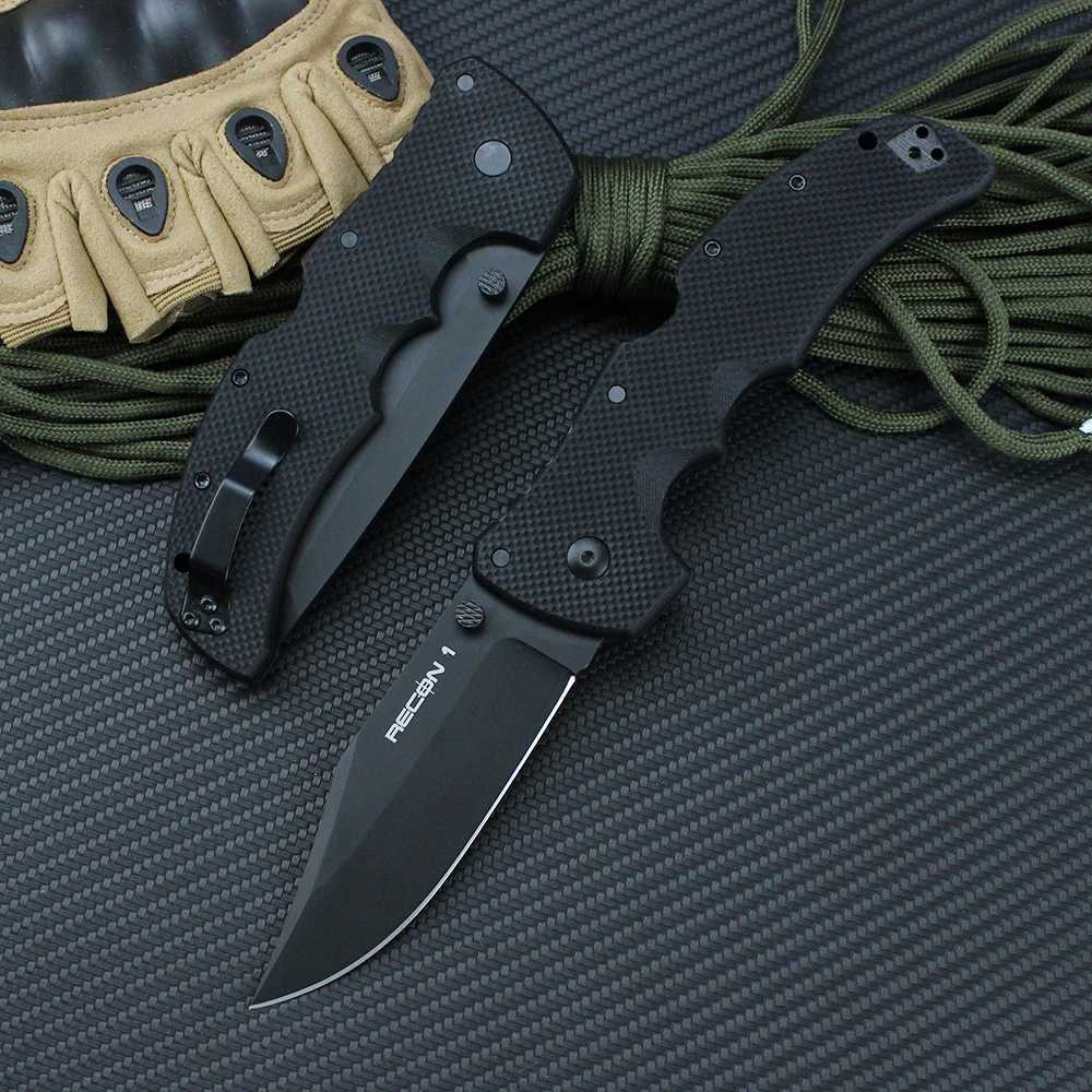 Cold New Outdoor Folding Knife 2024 RECON 1 S35VN Steel Blade Military Tactical Survival Quick Hunting Large Knives EDC Tools Y240914