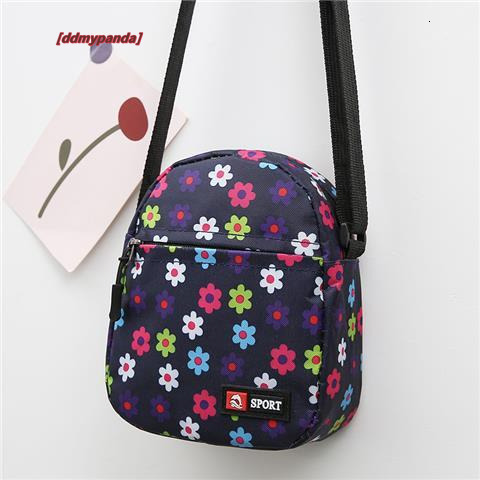 One shoulder versatile mini casual Oxford women's mobile wallet, printed nylon cloth bag, crossbody bag #5 ddmypanda