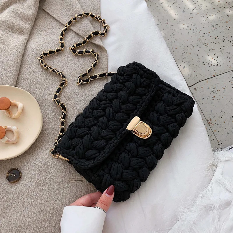 Home>Products>Autumn and Winter Knitted Bags>DIY Home Material Flip Bag 240913
