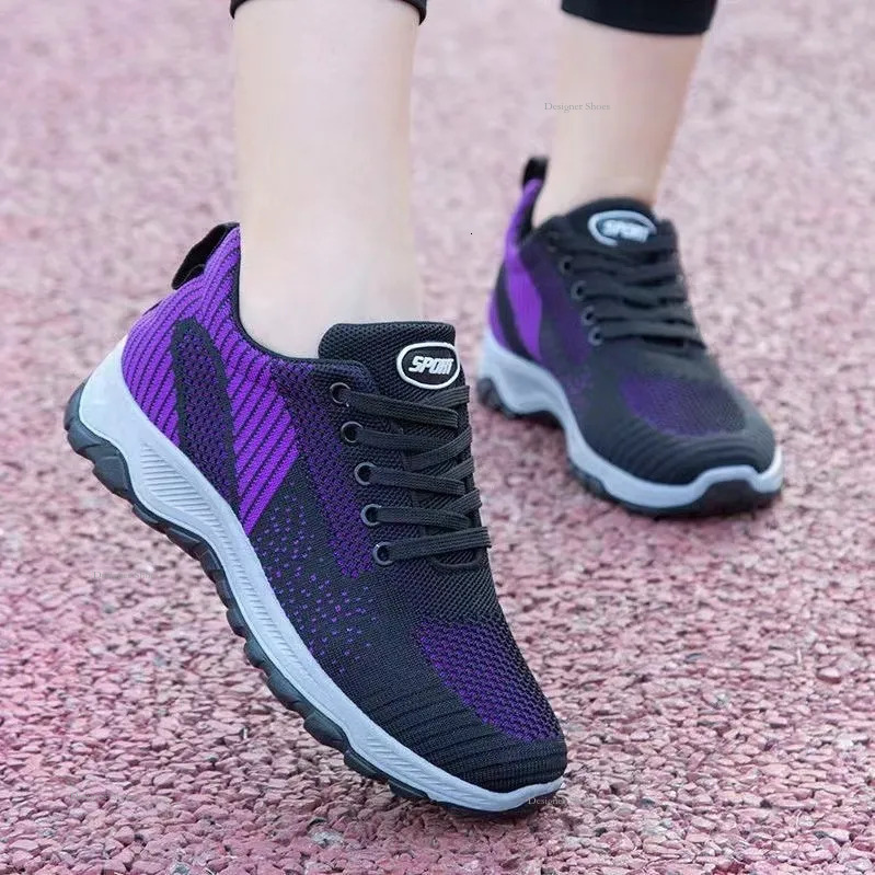 New Hot GAI Summer Running Shoes Breathable Comfortable Non-Slip Women Pink Red Jogging Sneakers Eur39-44