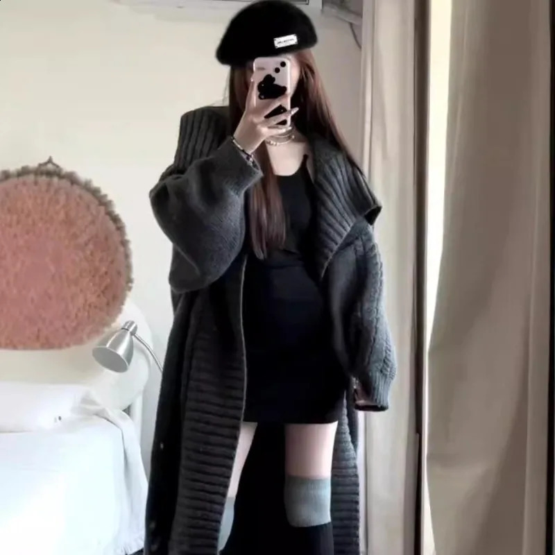 Winter seller Womens ious Cozy Long Coat Cardigan Oversized Plush Knit Sweater Opener 240904