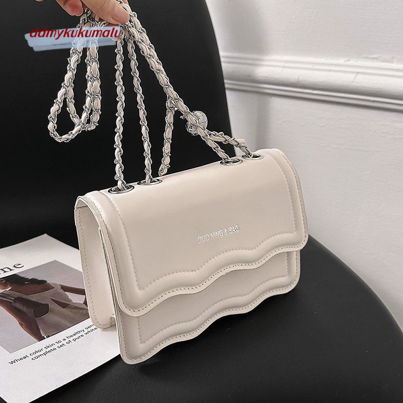 New niche wave small square bag with a chain like feel, underarm single shoulder crossbody bag H726#18 kukumalu