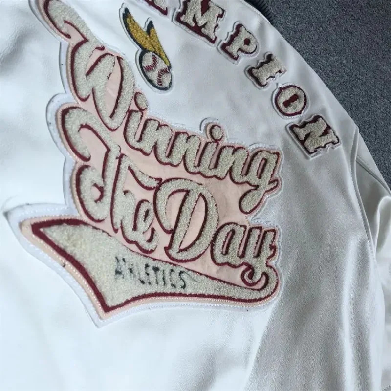 American Fashion Trend Letter Embroidery Jacket And Coat Men Y2K Street Hip Hop Baseball Uniform Couple Casual Loose Jackets 240911