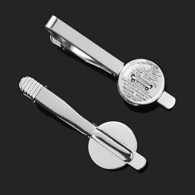 Tie clip mens formal suit tie fixing clip is simple and elegant suitable for parties dinners family banquets father son gifts W240914