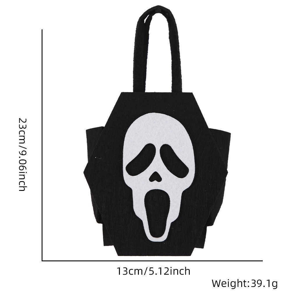 CMM Halloween Decoration Candy Bag Ghost Festival Atmosphere Decoration Props Non Woven 3d Handbag Party Supplies