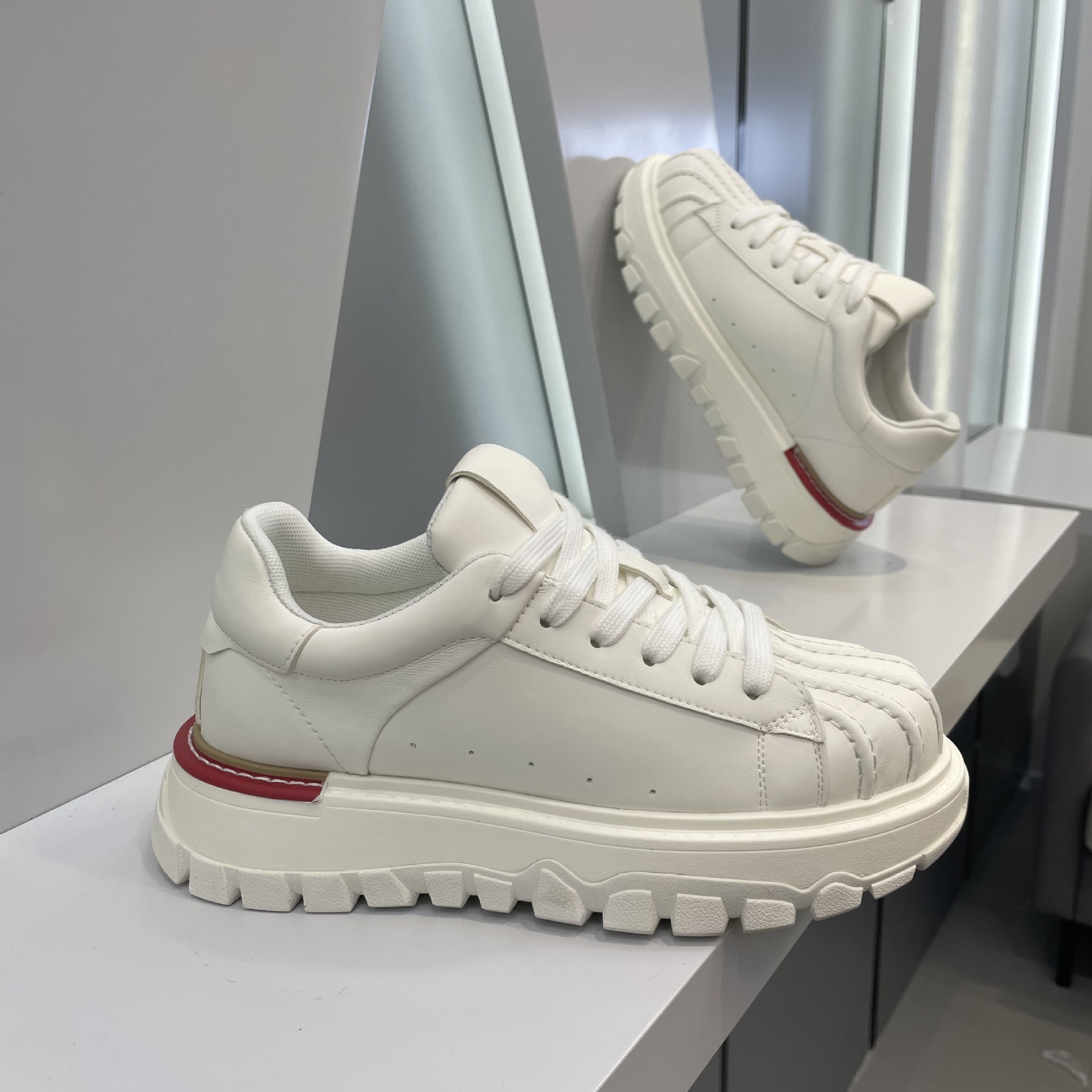 Ddmybear Trendy Brand Shell Toe Thick Soled Board For Men, Trendy And Versatile White Shoes, Autumn New Fashion Casual Shoes Chinese Brand Shoes F915-