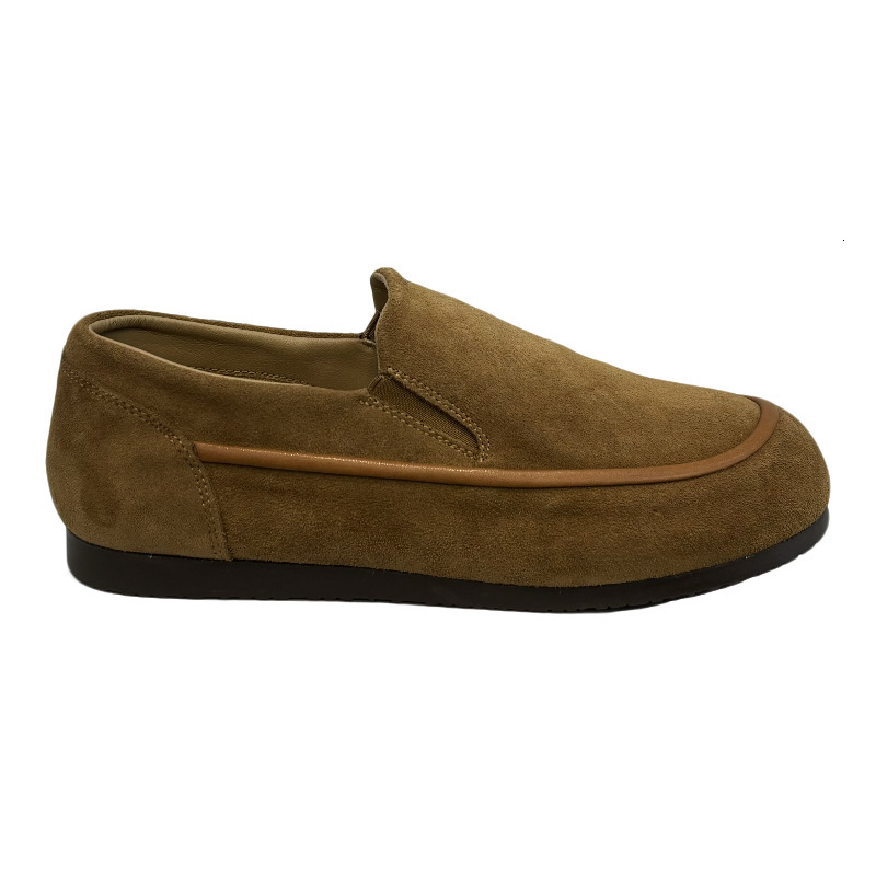 Ddmybear Men's 2024 New Fashionable, Comfortable And Versatile Bean Spirited Young Man, One Foot Board Shoes, Casual Leather Shoes Chinese Brand 