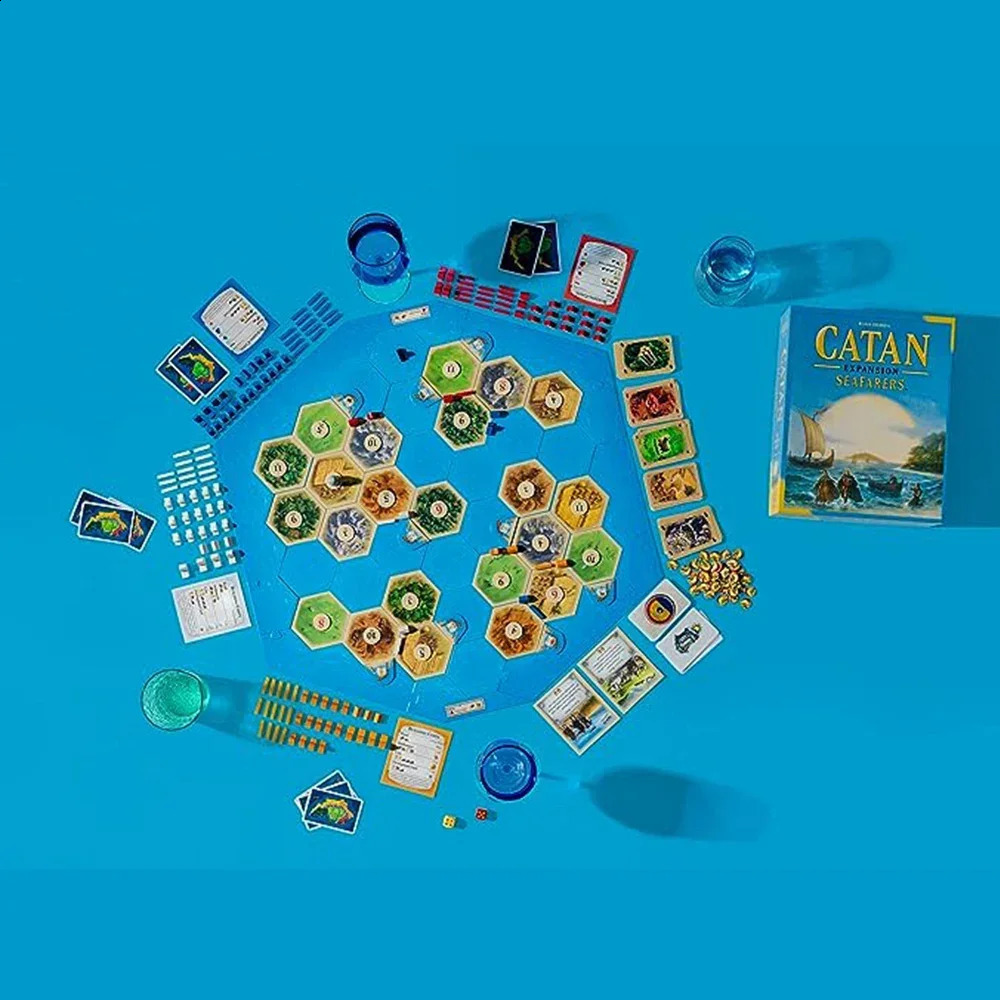 catan board game puzzle leisure toy game card edition playing games 2-8 people party card games 240905
