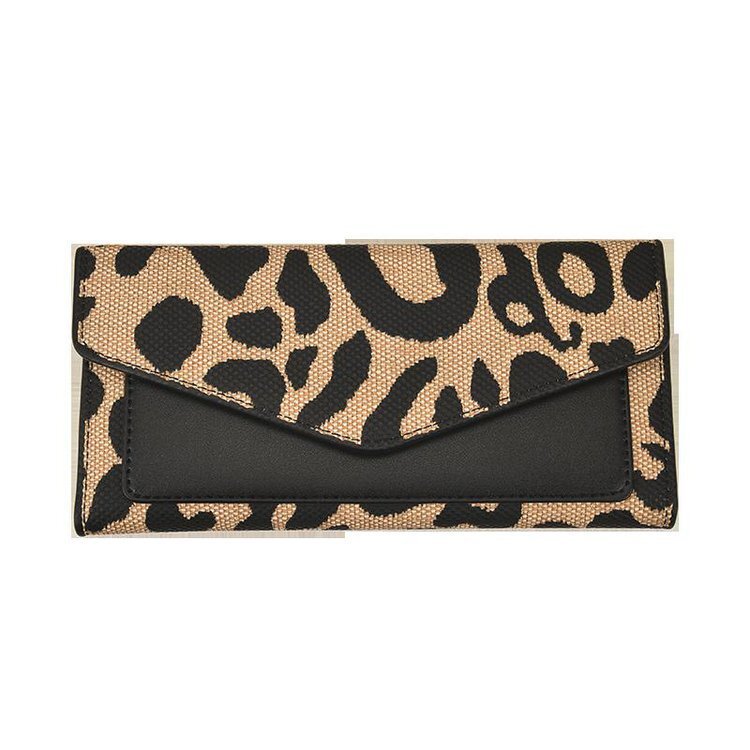 2024 New Long Leopard Pattern Women's Handheld 30% Off Wallet Short Card Bag
