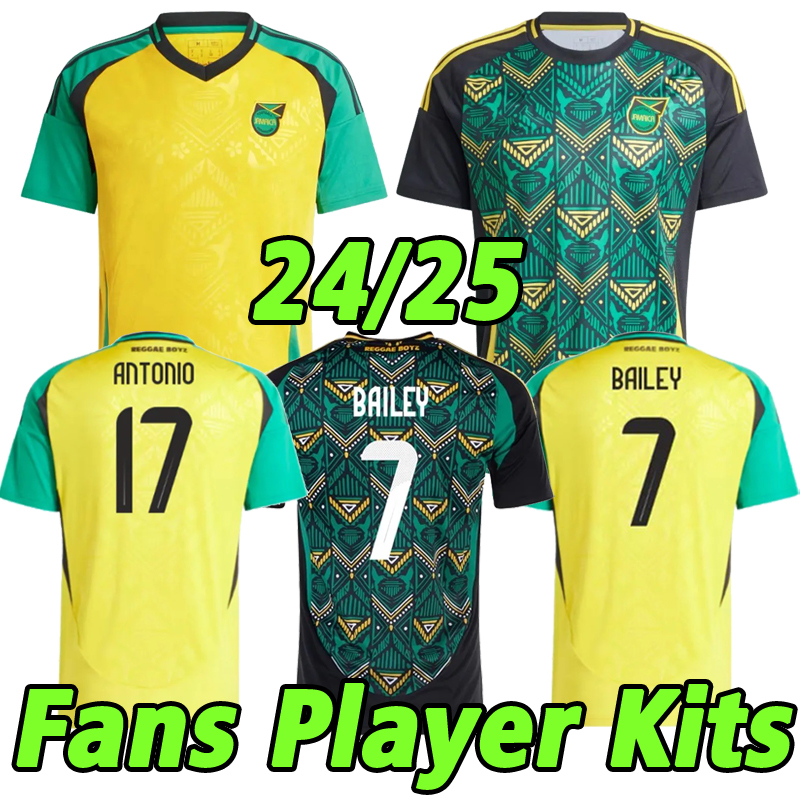 24/25 Copa America Jamaica Soccer Jersey BLAKE PINNOCK BAILEY NICHOLSON Customization mans Kids Kit fans player Breathable Jersey Size s-4xl