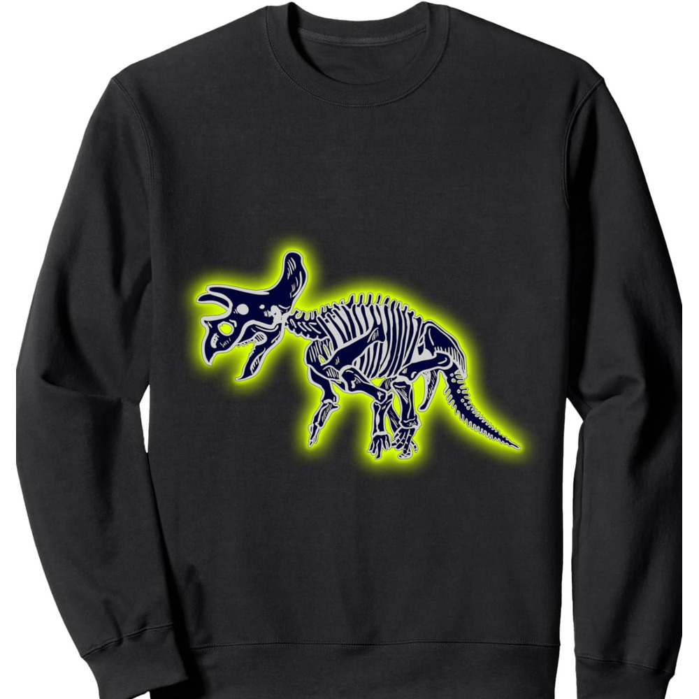 Long Sleeve Shirts for Men sweatshirt T-rex Dinosaur Skeleton Fun Cool Jurassic Gift Sweatshirt Tee Streetwear Casual tops clothes