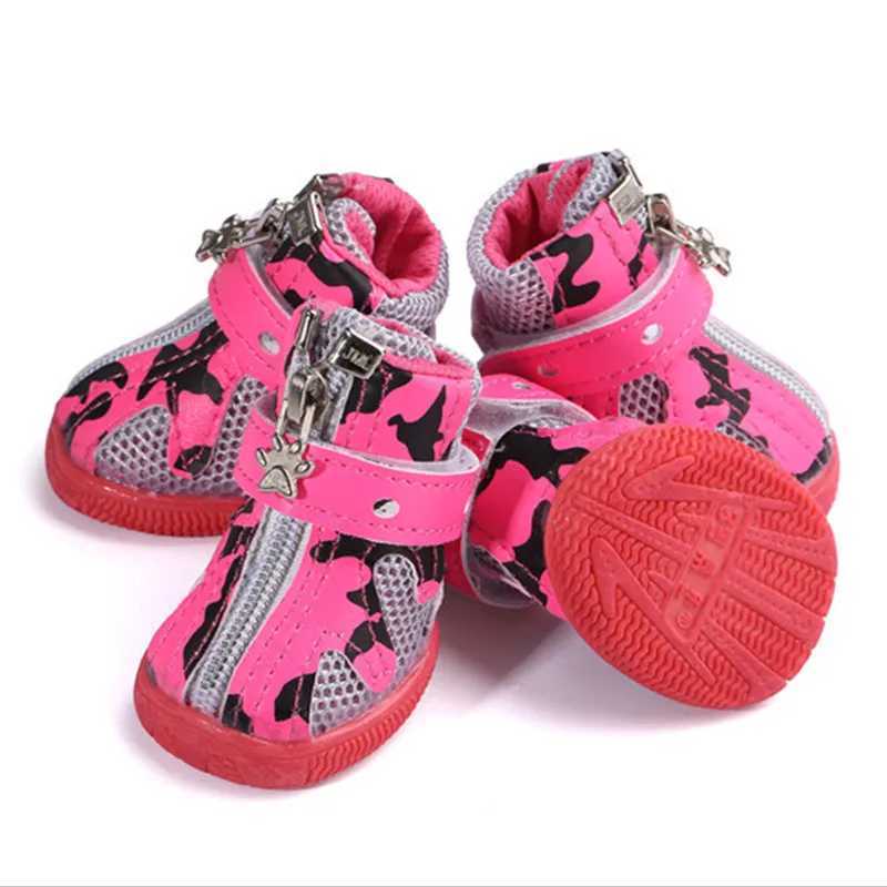 Spring Summer Pet Dog Shoes Breathable Mesh Dog Sport Boots Anti-Slip Small Dog Sandals for Teddy Chihuahua