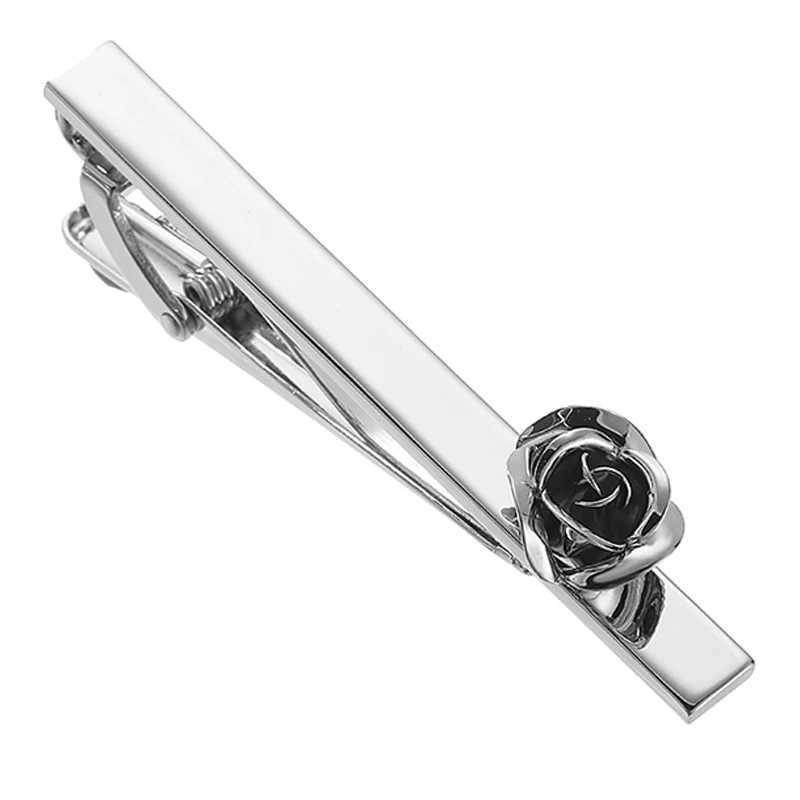 Classic mens and womens tie clip high-quality love rose anchor saxophone music clip business set accessories jewelry gift W240914