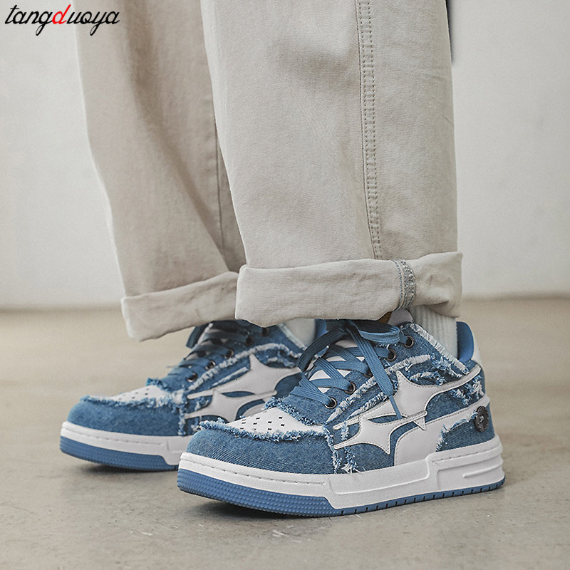 Y2K Star Skateboard Punk Hip-hop Sneakers Fashion Versatile Lace Up Running Tennis Sports Women Casual Shoes