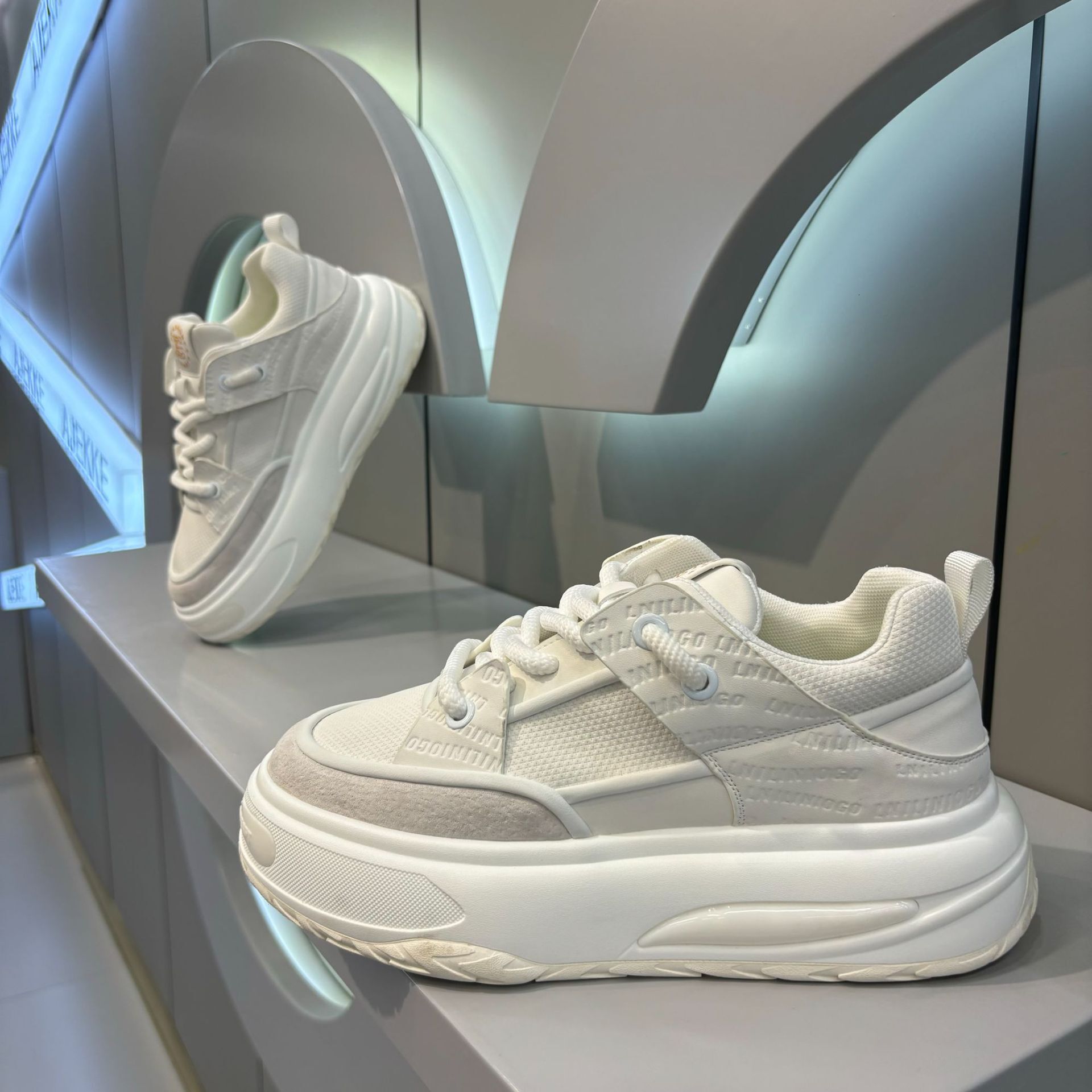 Ddmybear Autumn Breathable And Versatile White Fashionable Thick Soled Non Slip Casual Trendy Shoes, Campus Style Low Top Board Shoes Chinese Brand Sh