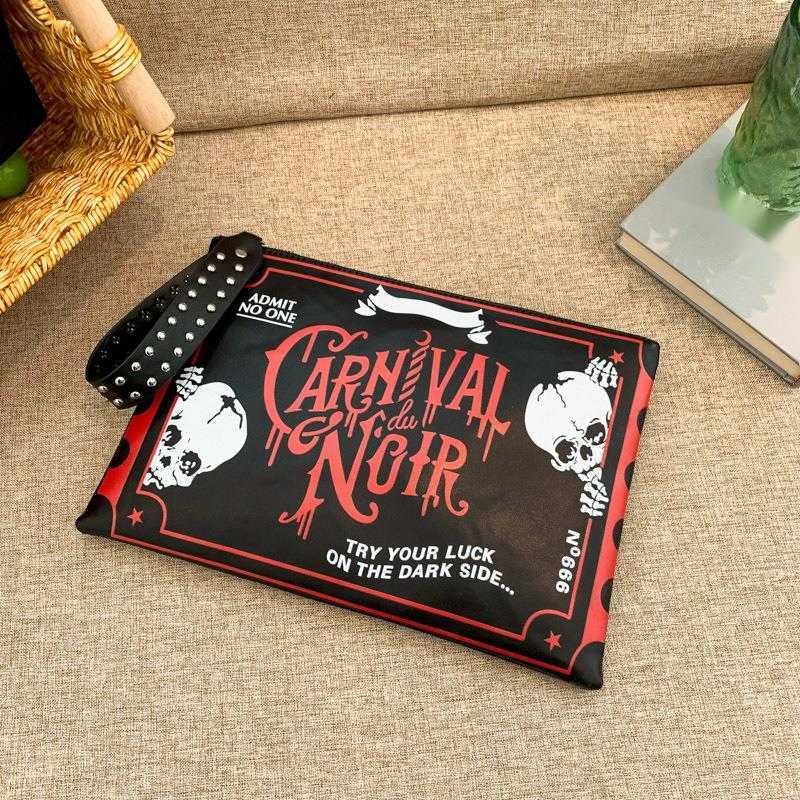CMM Gothic Bag Female Item Niche Parody Halloween Small Square Bag Hundred Hands Holding Envelope Bag