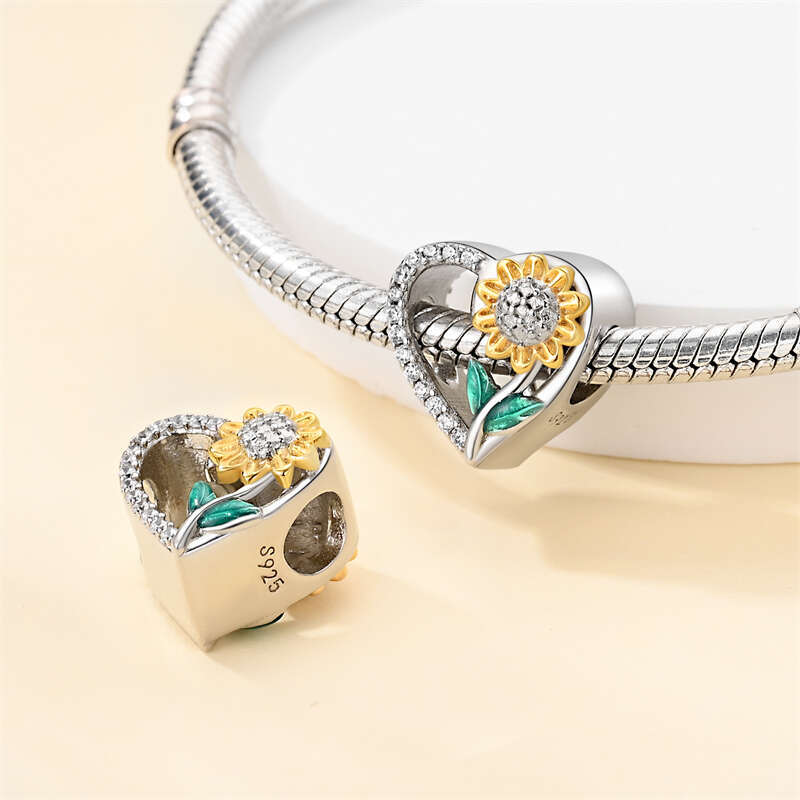 925 Sterling Silver Magic Color Chameleon Luminous Series Charm Beads Suitable Fit Charms Bracelet DIY Jewelry Gifts