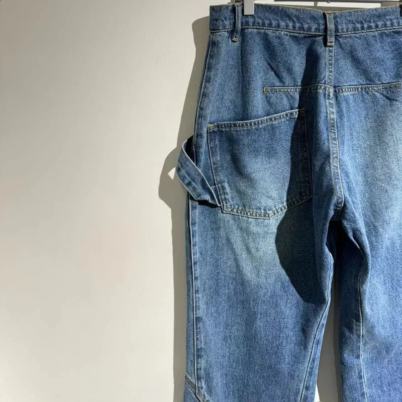 ss JW Vintage Patchwork Jeans Y2k Pants Casual Versatility Sweatpants Men Trousers Streetwear Clothing Clothes High Street 240909