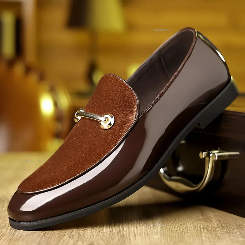 Leather Shoes Oversized For Men's Formal Wear Business Pointed Casual British Wedding Shoes Free Of Shipping mal