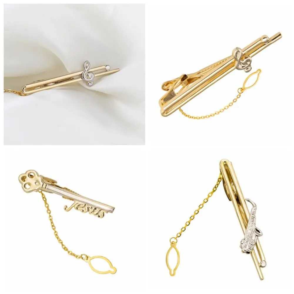 Instrument note clasps saxophone neck clasps bar clasps metal tie clasps fashion jewelry mens necklace clasps W240914