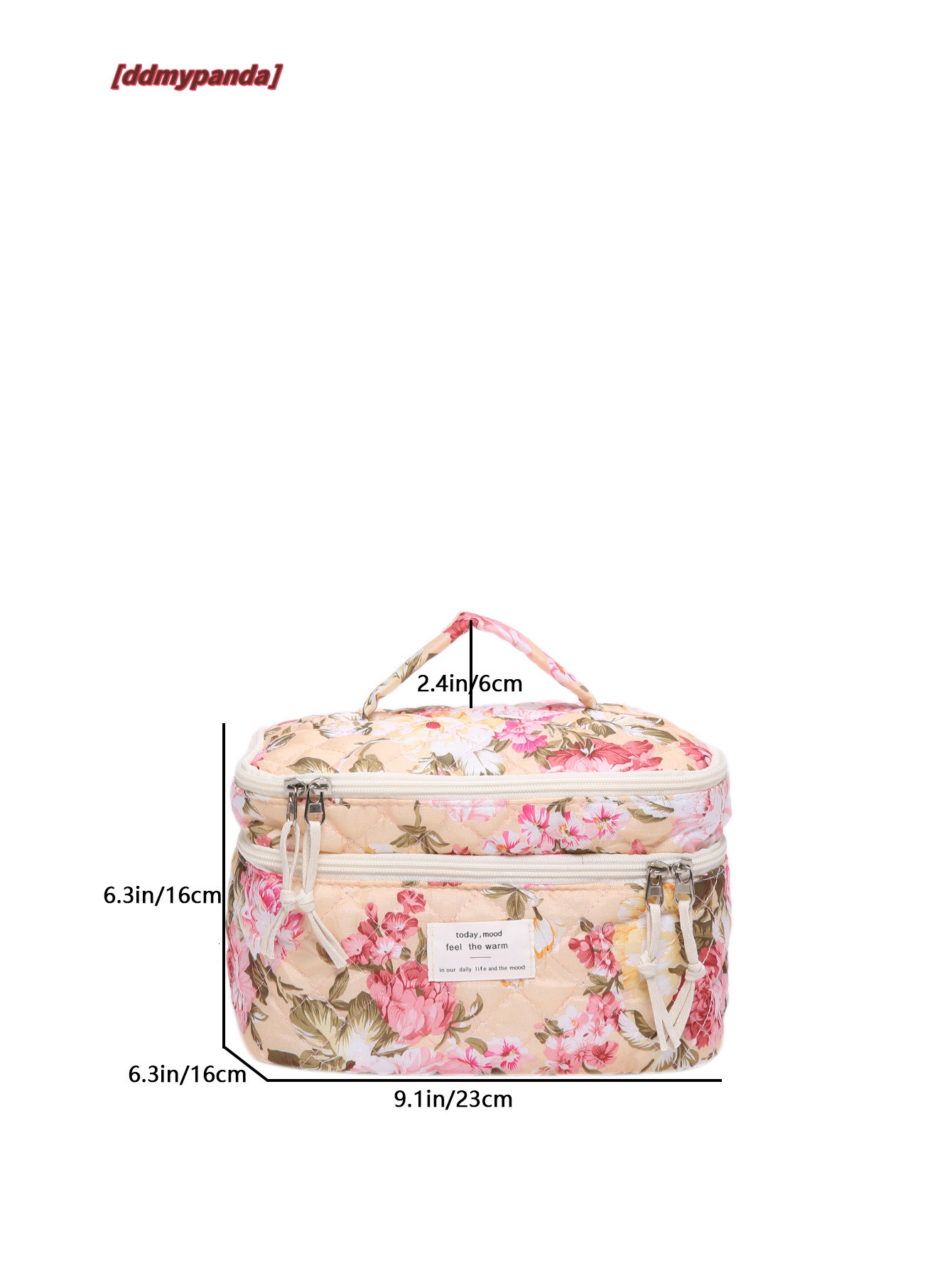 New floral makeup with large capacity and high-end cosmetics storage portable travel toiletry bag, hand-held bag #15 ddmypanda